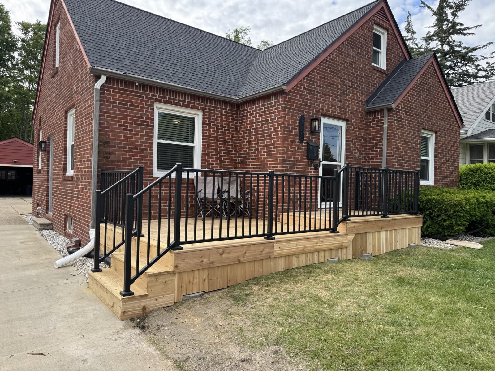 Brick Home Front Porch