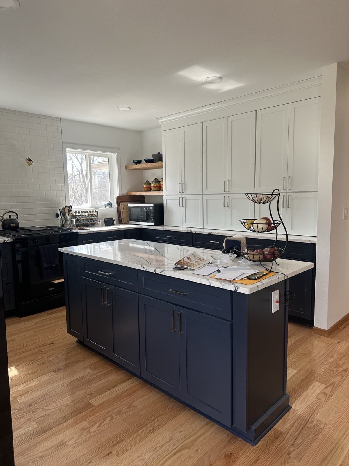 Two-Tone Navy & White Kitchen